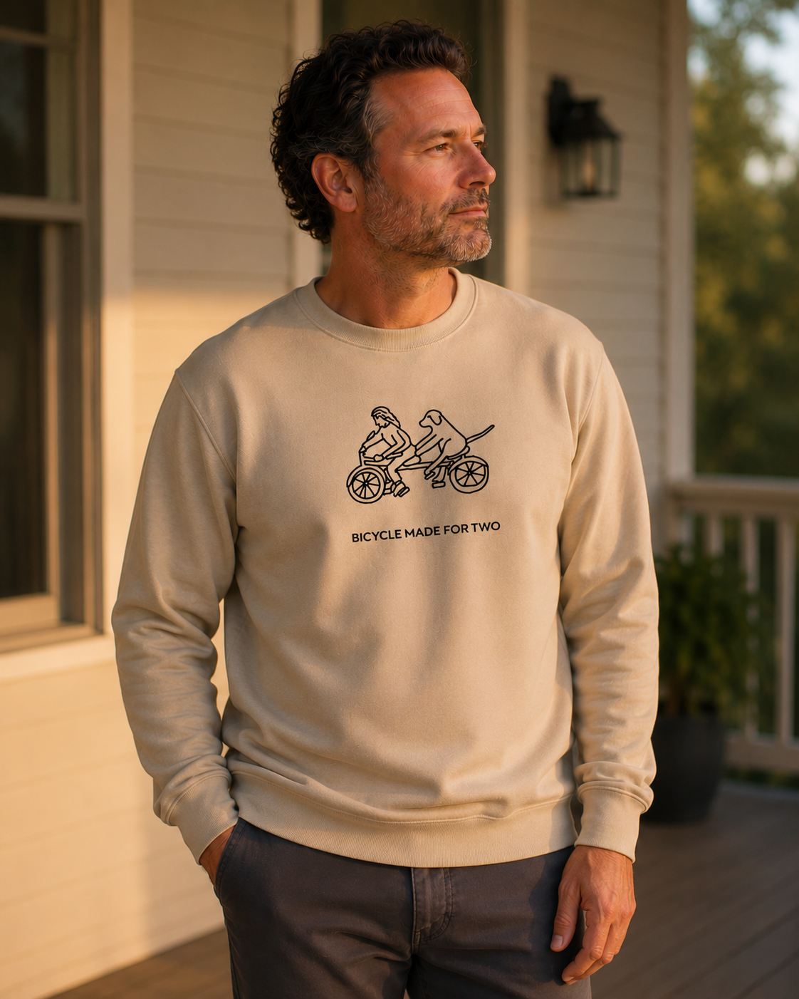 Bicycle Made For Two | Soft Fleece Sweatshirt | Spring Collection
