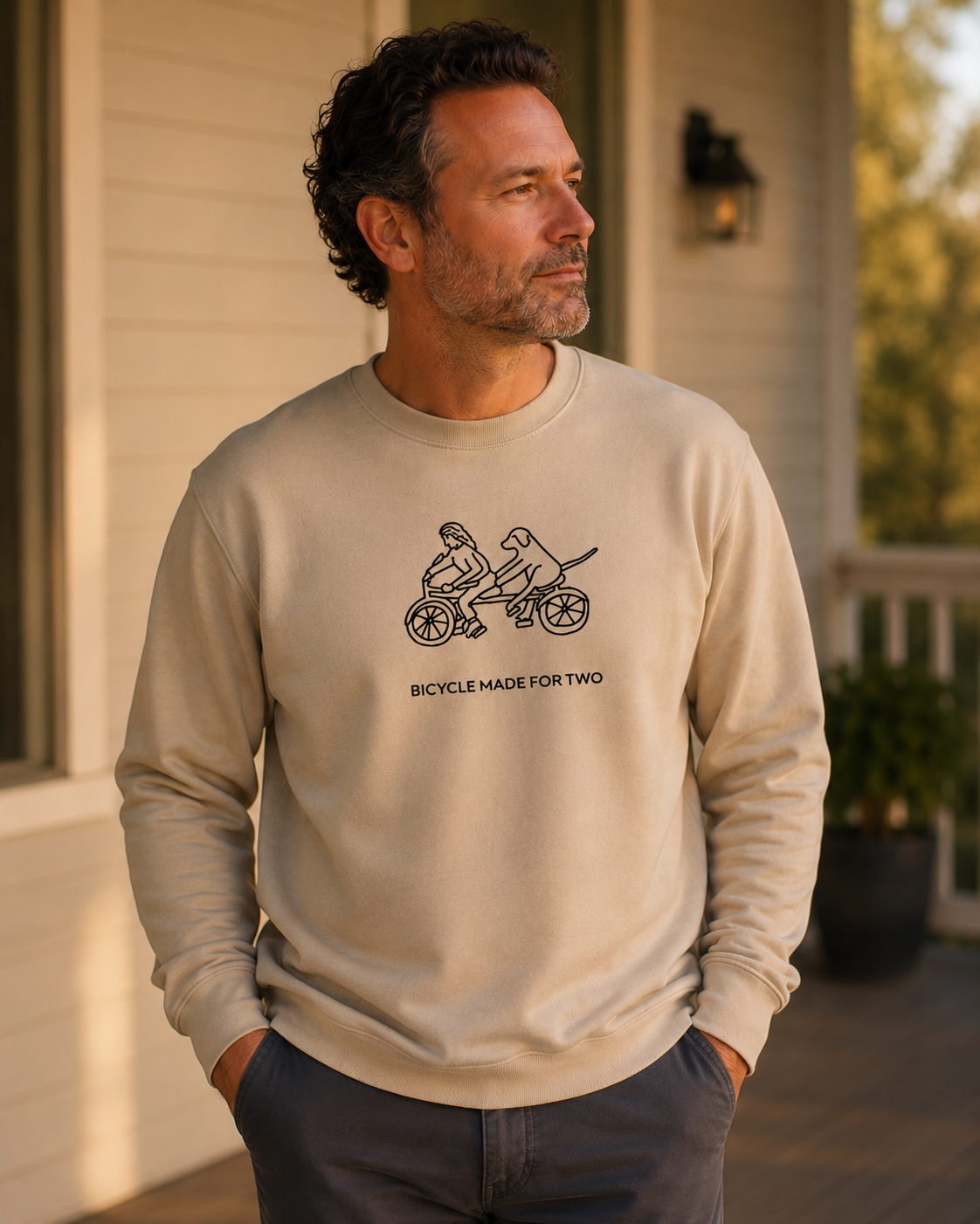 Bicycle Made For Two | Soft Fleece Sweatshirt | Spring Collection