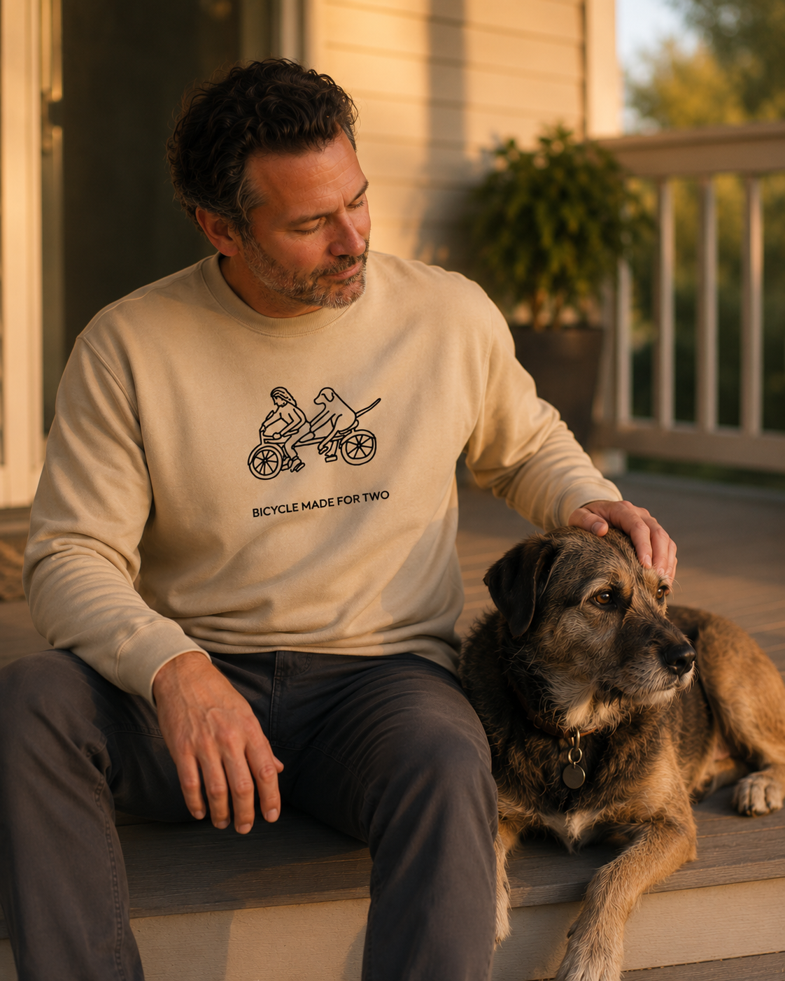 Bicycle Made For Two | Soft Fleece Sweatshirt | Spring Collection