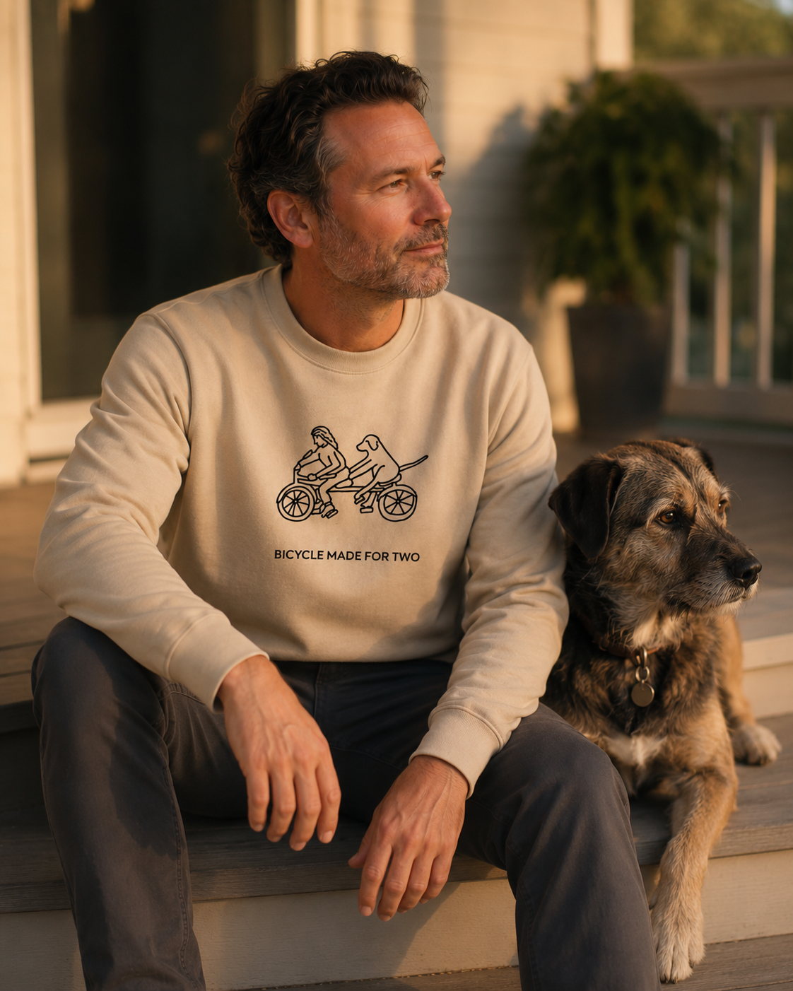 Bicycle Made For Two | Softstyle Fleece Sweatshirt | Spring Collection