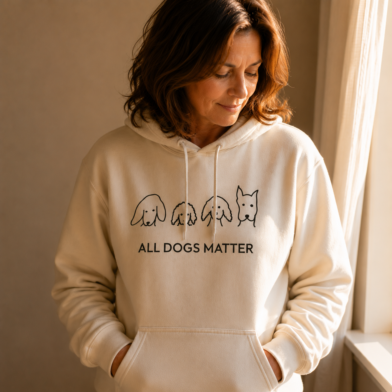 All Dogs Matter | Morewoof Soft Fleece Hoodie | Rescue Collection
