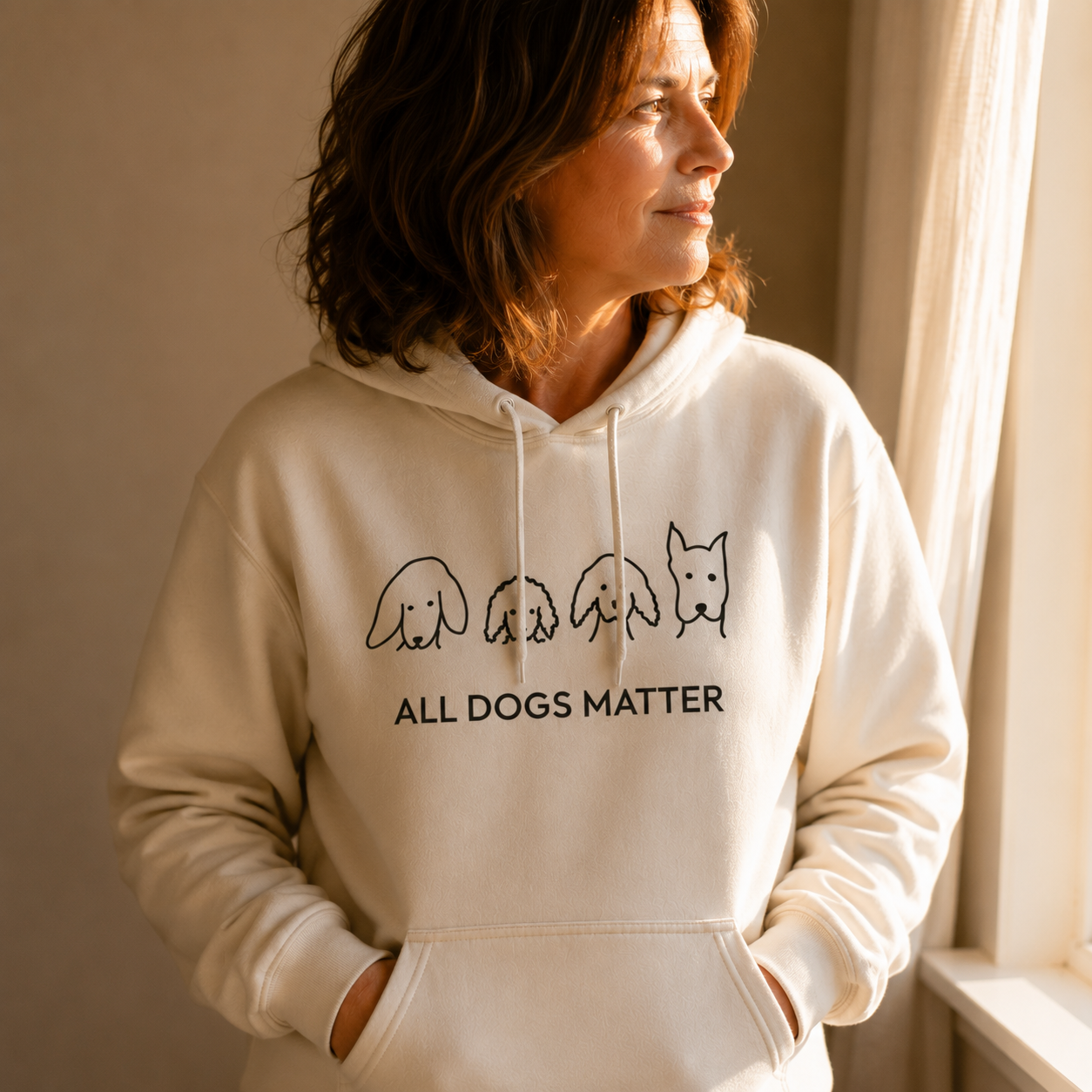 All Dogs Matter | Morewoof Soft Fleece Hoodie | Rescue Collection