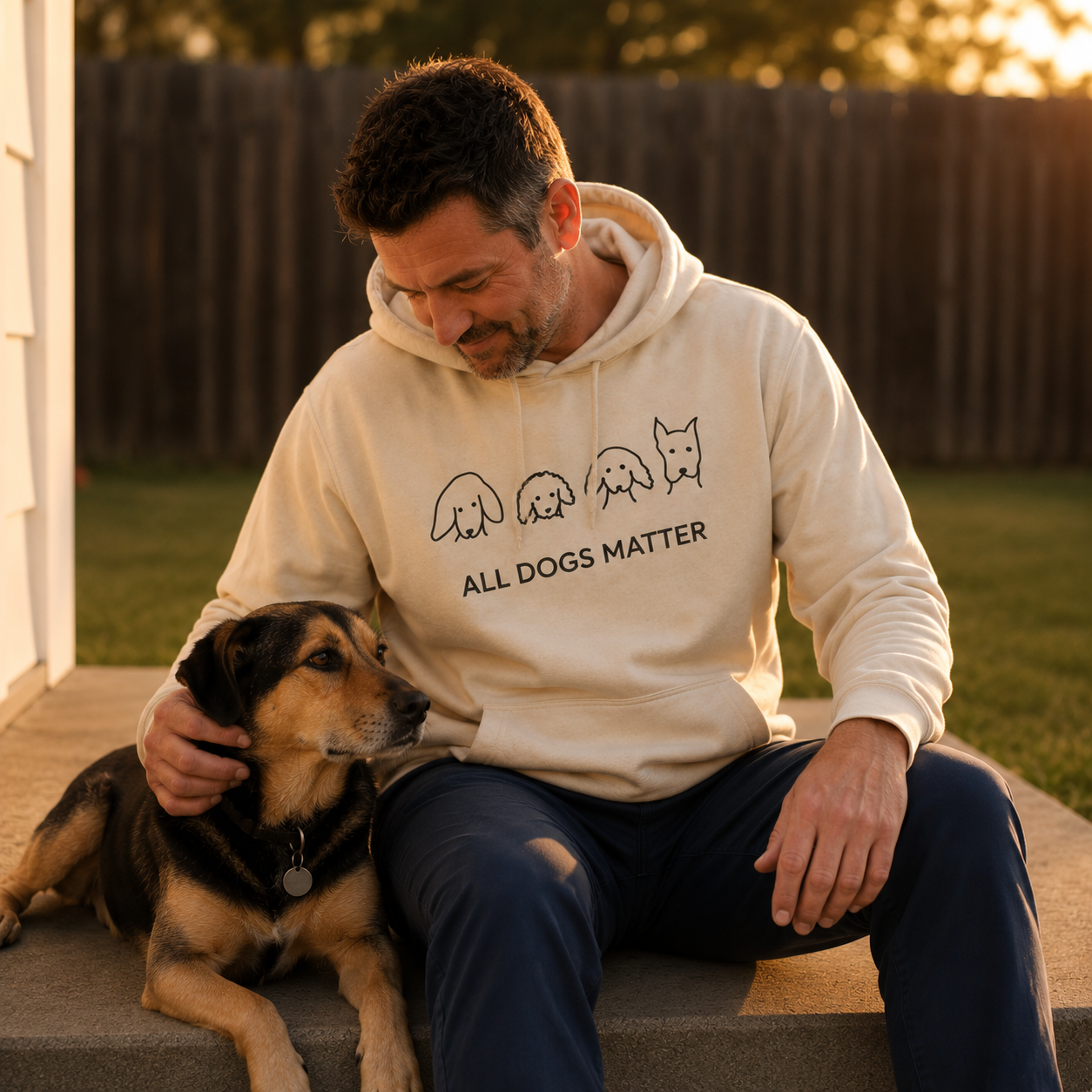 All Dogs Matter | Morewoof Soft Fleece Hoodie | Rescue Collection