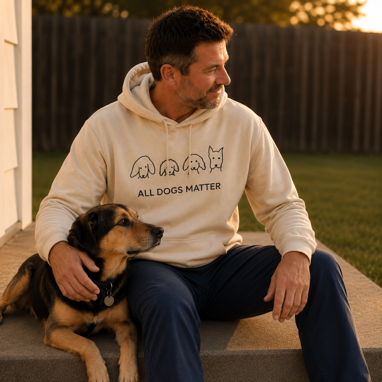 All Dogs Matter | Morewoof Soft Fleece Hoodie | Rescue Collection
