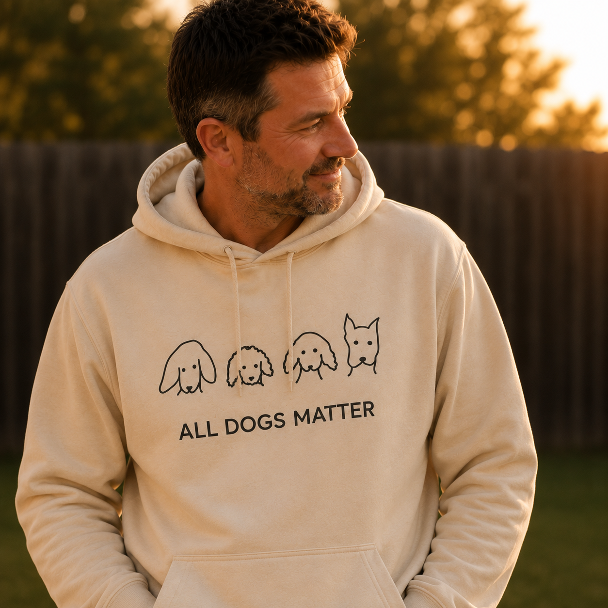 All Dogs Matter | Morewoof Soft Fleece Hoodie | Rescue Collection
