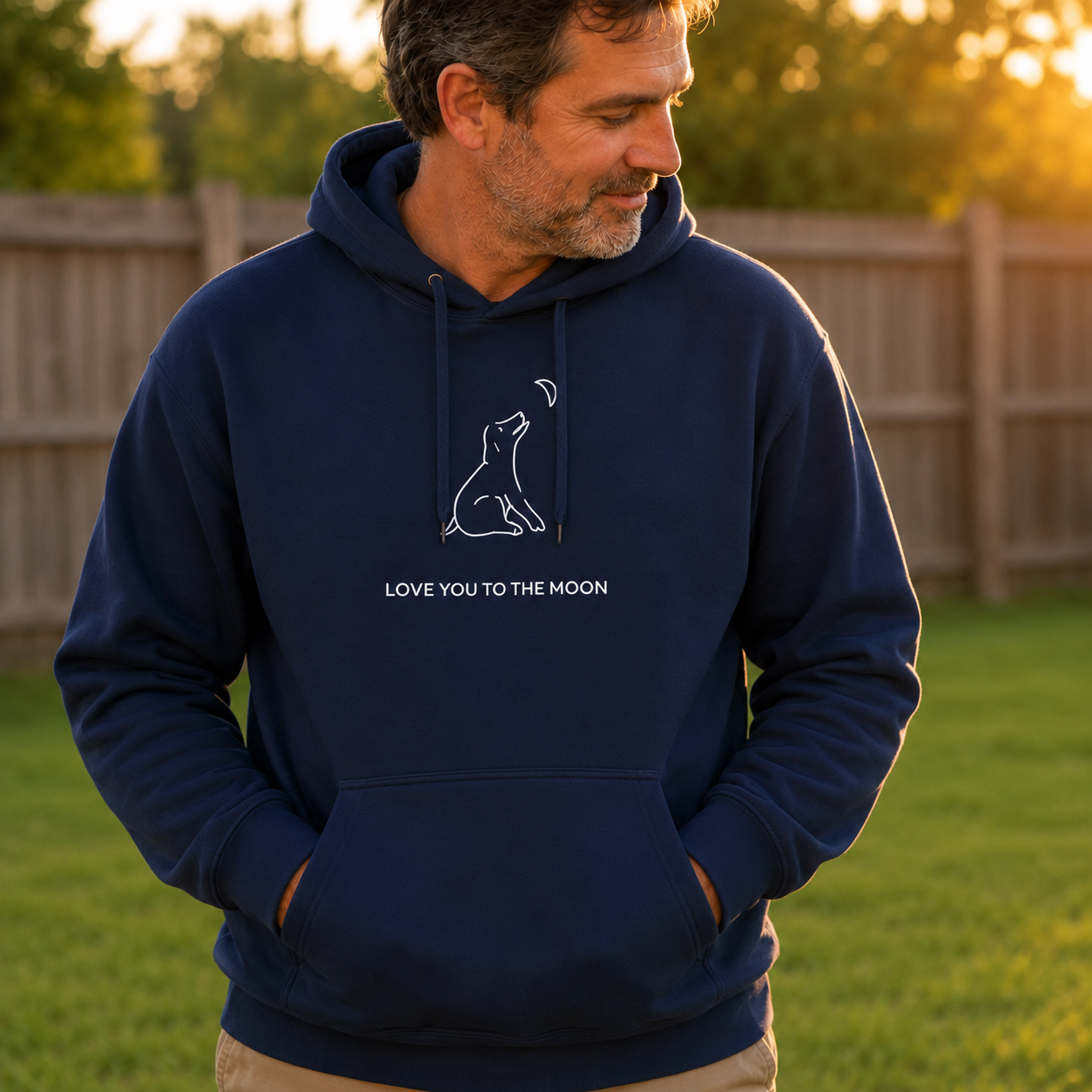 Love You To The Moon | Softstyle Fleece Hoodie
