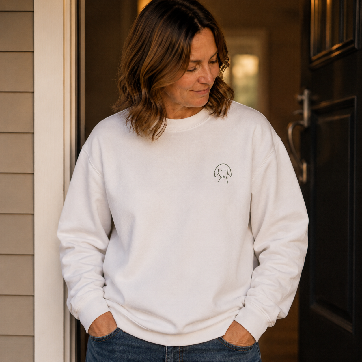 Morewoof Classic Logo |  Embroidered Sweatshirt