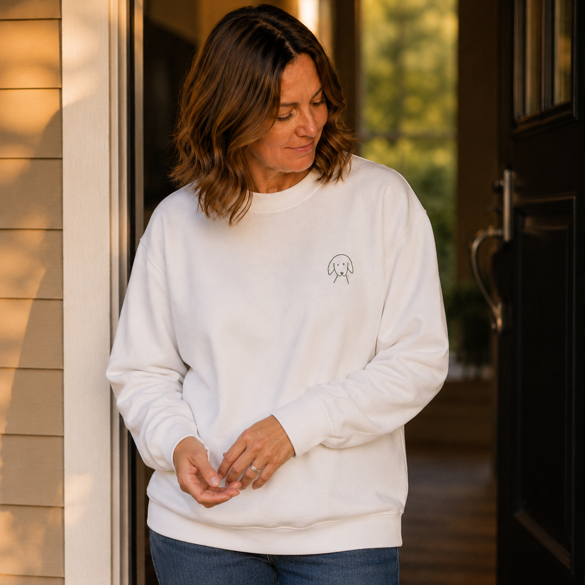 Embroidered MoreWoof Logo | Soft Fleece Sweatshirt