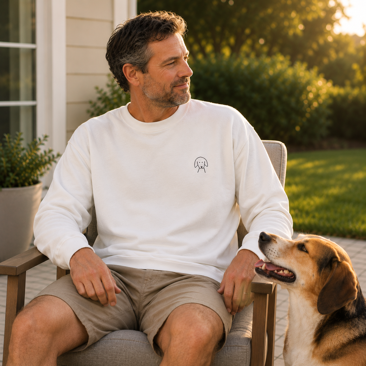 Morewoof Classic Logo |  Embroidered Sweatshirt