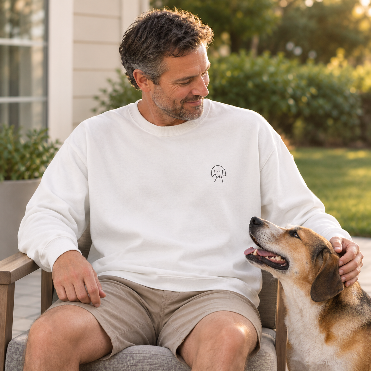 Morewoof Classic Logo |  Embroidered Sweatshirt