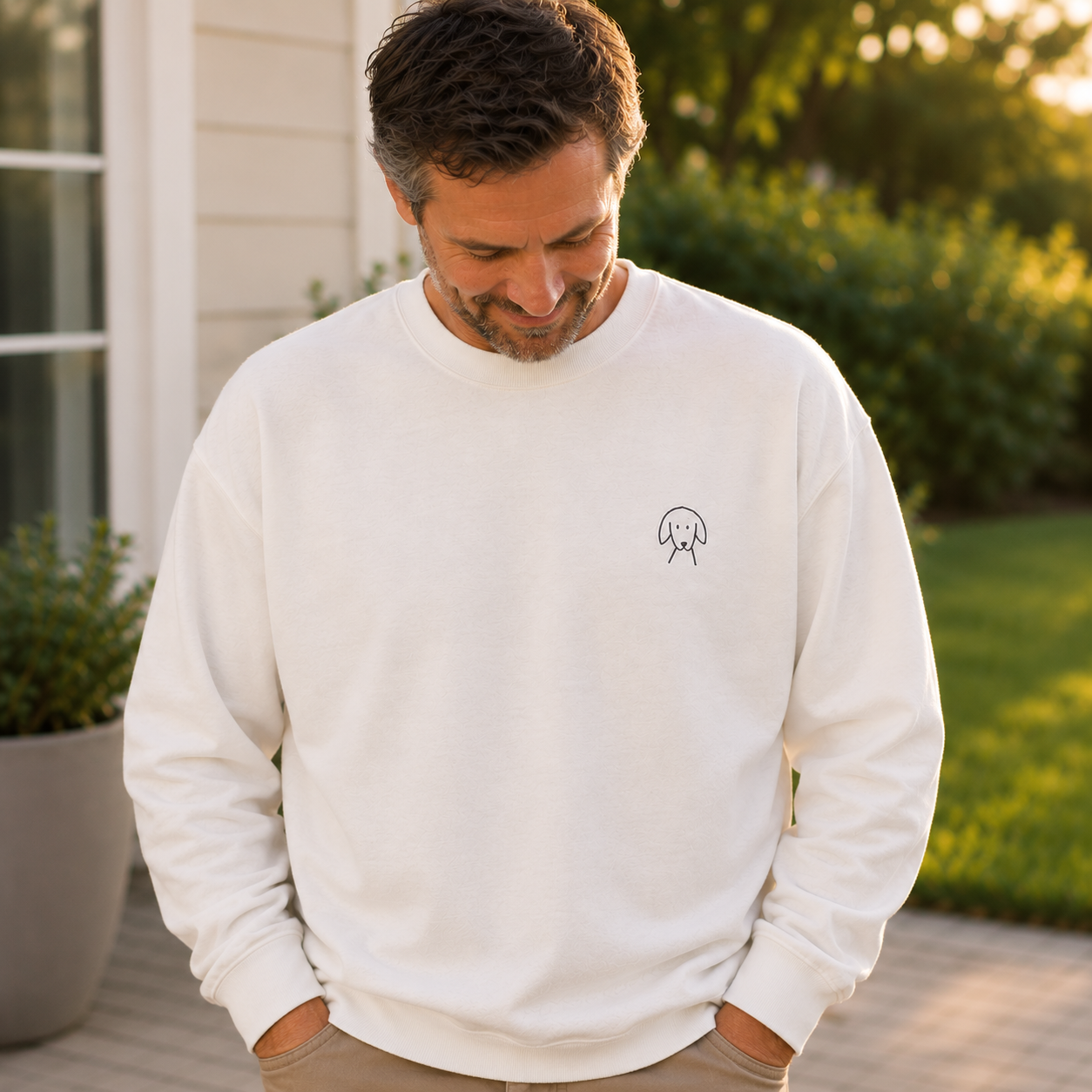 Morewoof Classic Logo |  Embroidered Sweatshirt