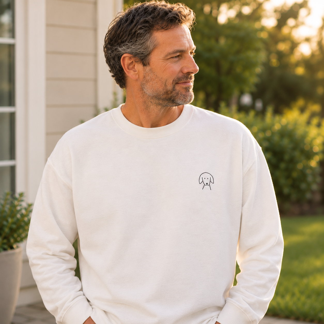 Morewoof Classic Logo |  Embroidered Sweatshirt