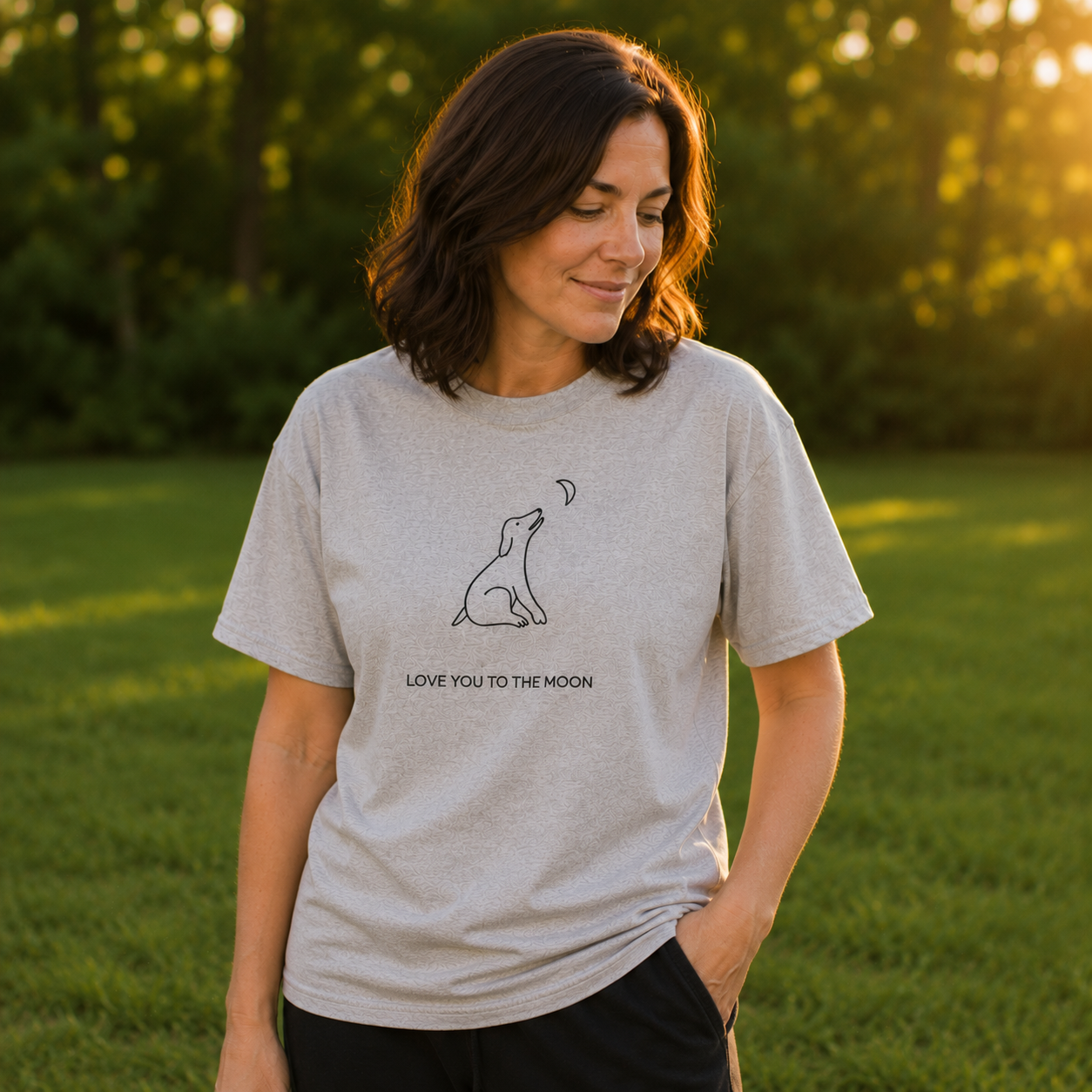 Love You To The Moon | Soft Cotton Tee