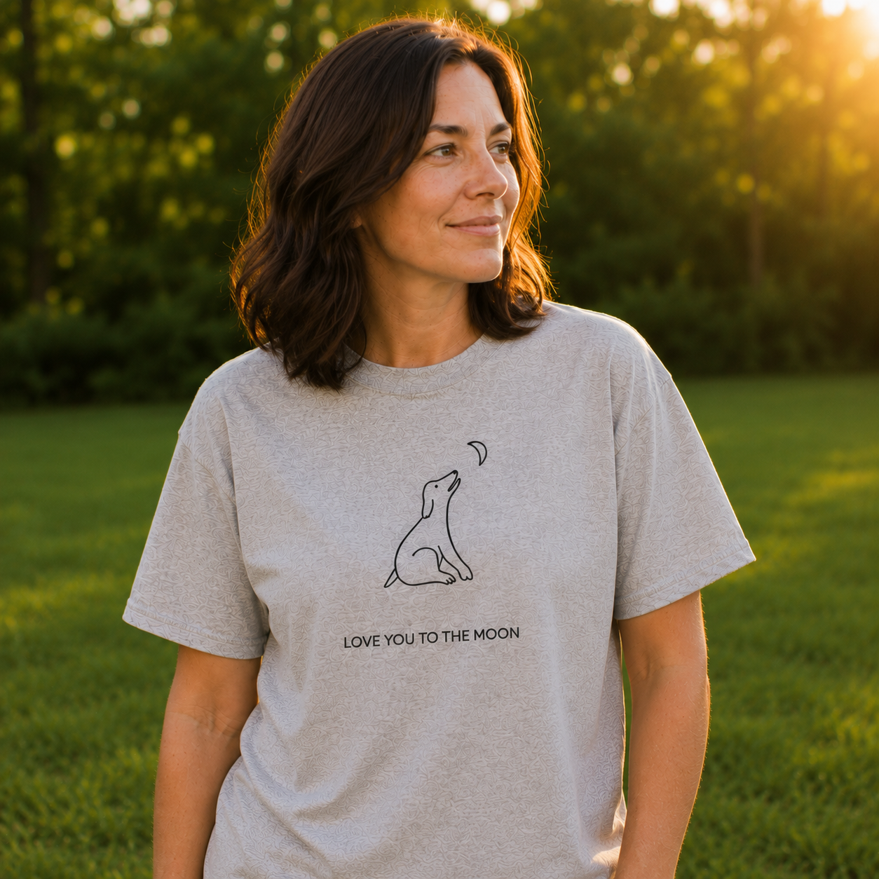 Love You To The Moon | Soft Cotton Tee