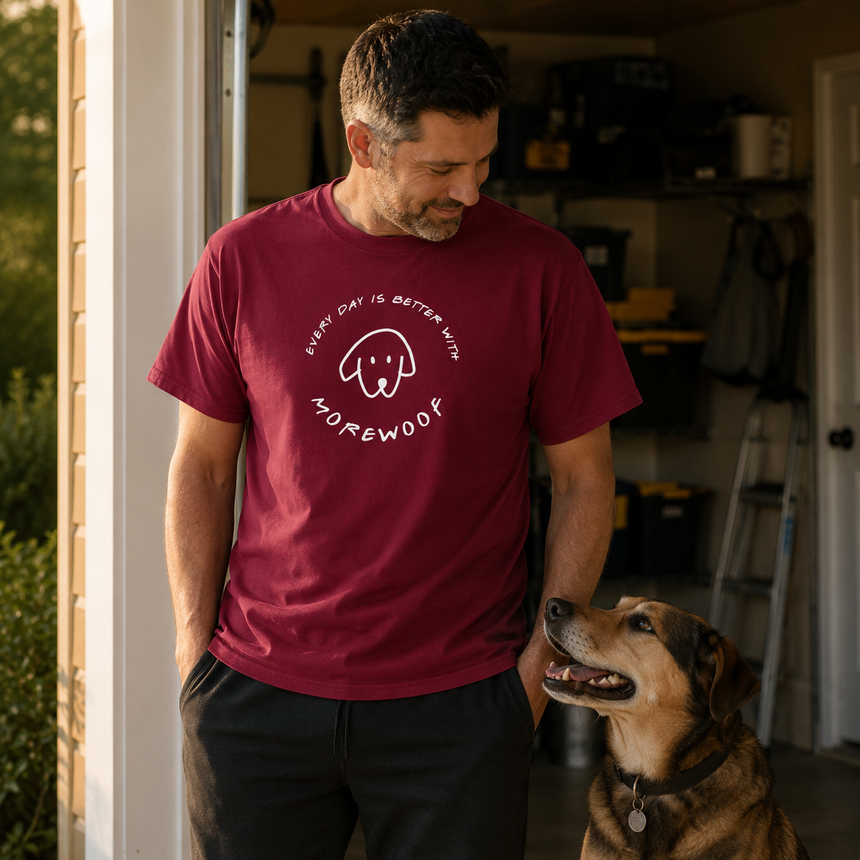 Every Day is Better With More Woof | Soft Cotton Tee