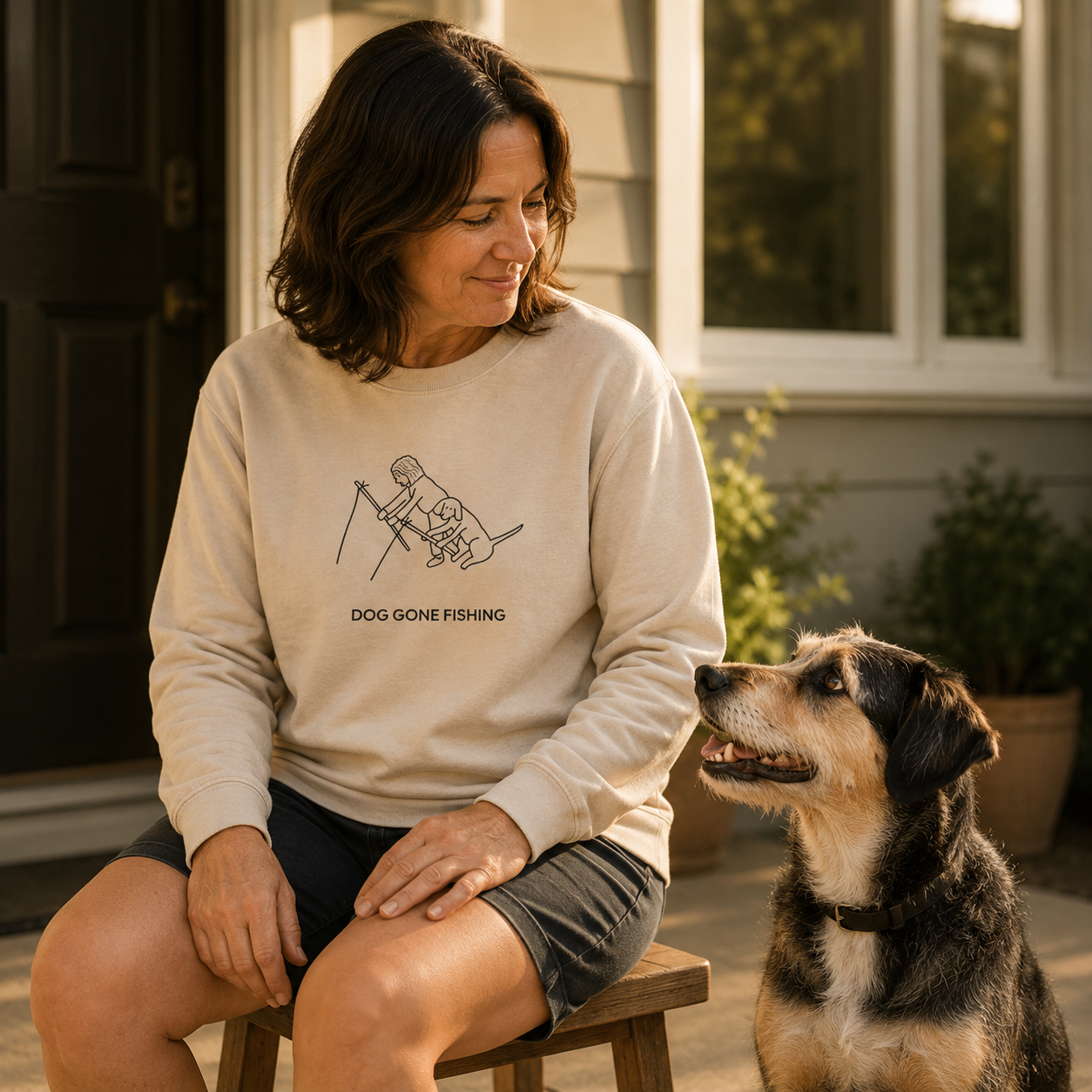 Dog Gone Fishing | Soft Fleece Sweatshirt | Summer Collection