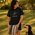 MoreWoof Surfer Dog t-shirt with a dog standing on a surfboard