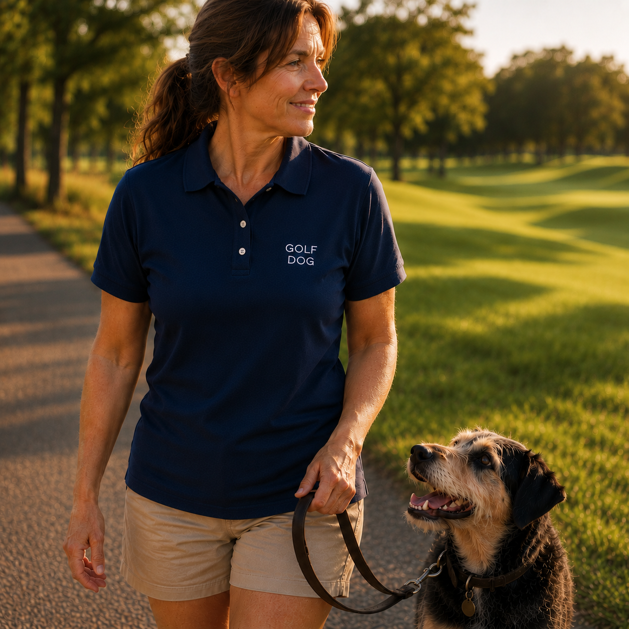 "Golf Dog" Polo Shirt | Men's Piqué Polo | Summer Collection