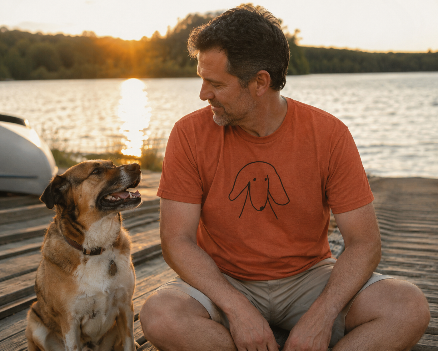 Sideways Glance | Soft Cotton Tee | Face Time Collection