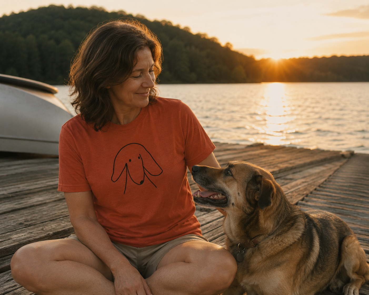 Sideways Glance | Soft Cotton Tee | Face Time Collection