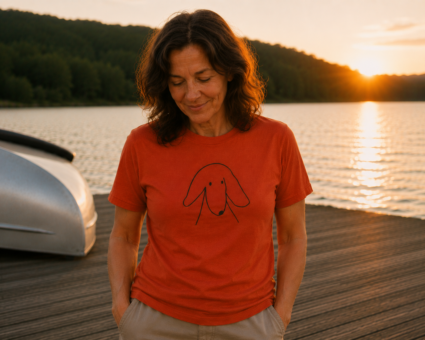 Sideways Glance | Soft Cotton Tee | Face Time Collection