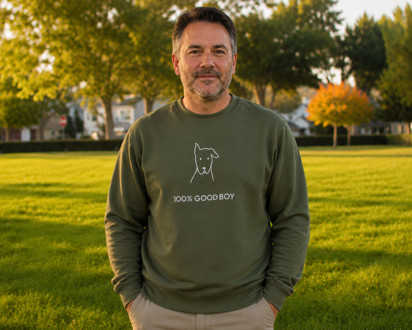 100% Good Boy | Softstyle Fleece Sweatshirt | Rescue Collection