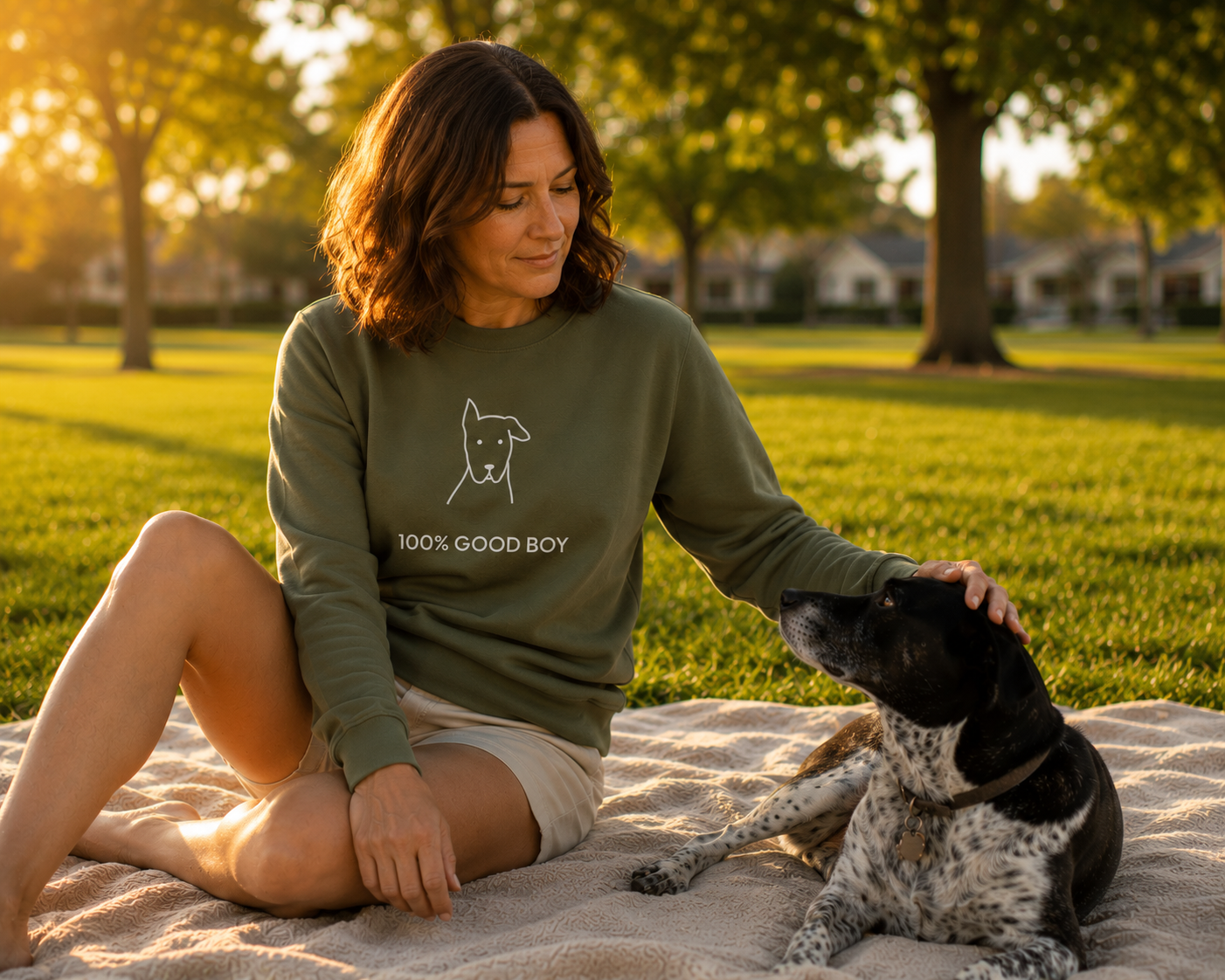 100% Good Boy | Softstyle Fleece Sweatshirt | Rescue Collection