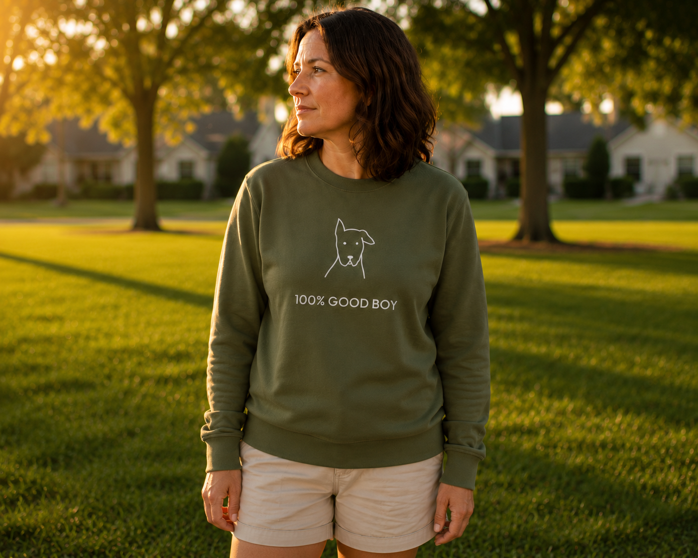 100% Good Boy | Softstyle Fleece Sweatshirt | Rescue Collection