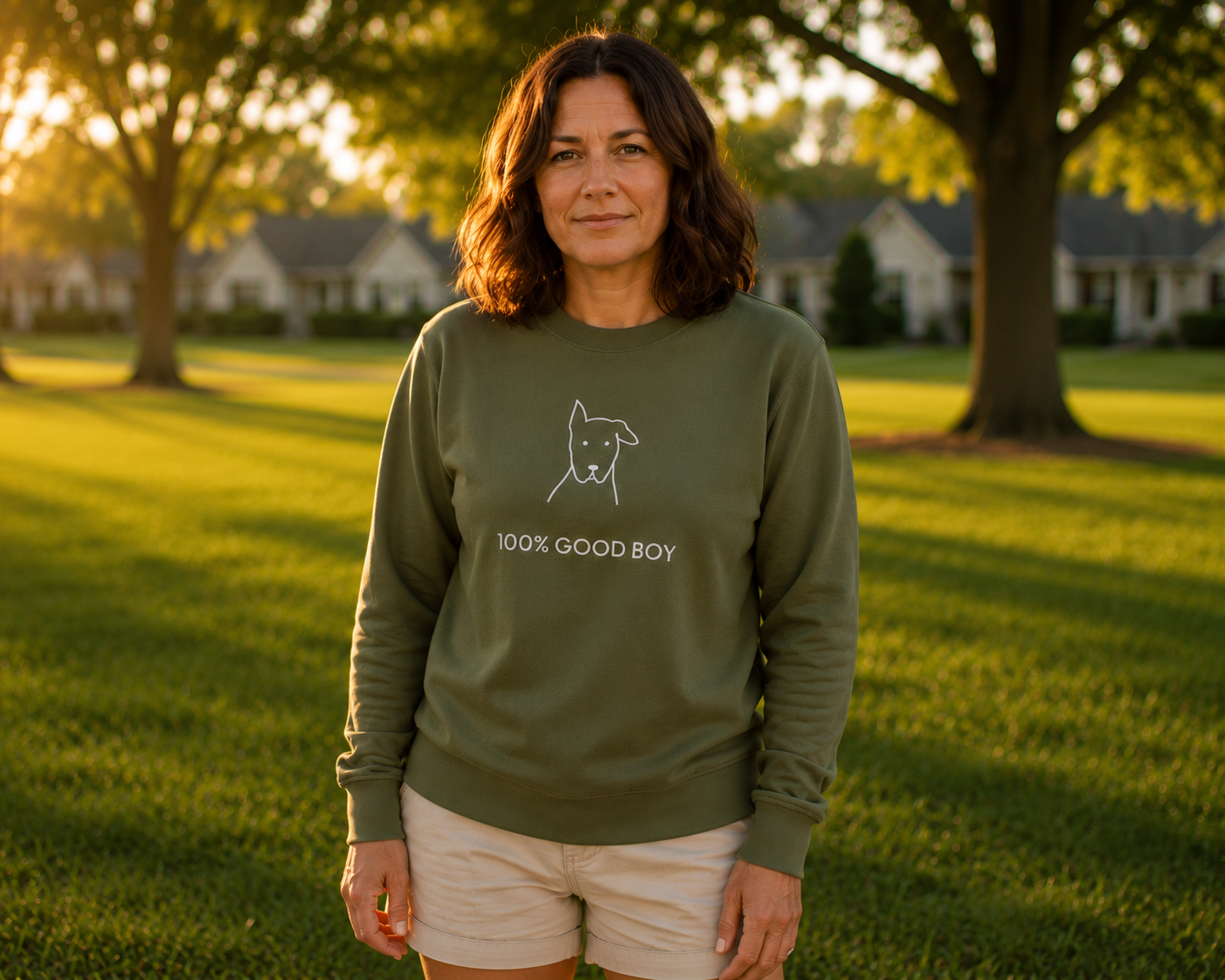 100% Good Boy | Softstyle Fleece Sweatshirt | Rescue Collection