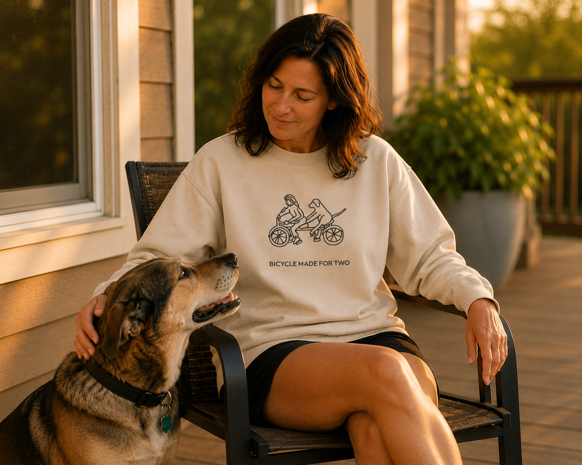 Bicycle Made For Two | Soft Fleece Sweatshirt | Spring Collection