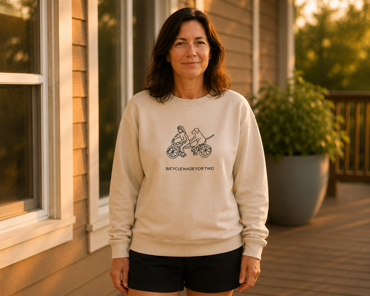 Bicycle Made For Two | Soft Fleece Sweatshirt | Spring Collection
