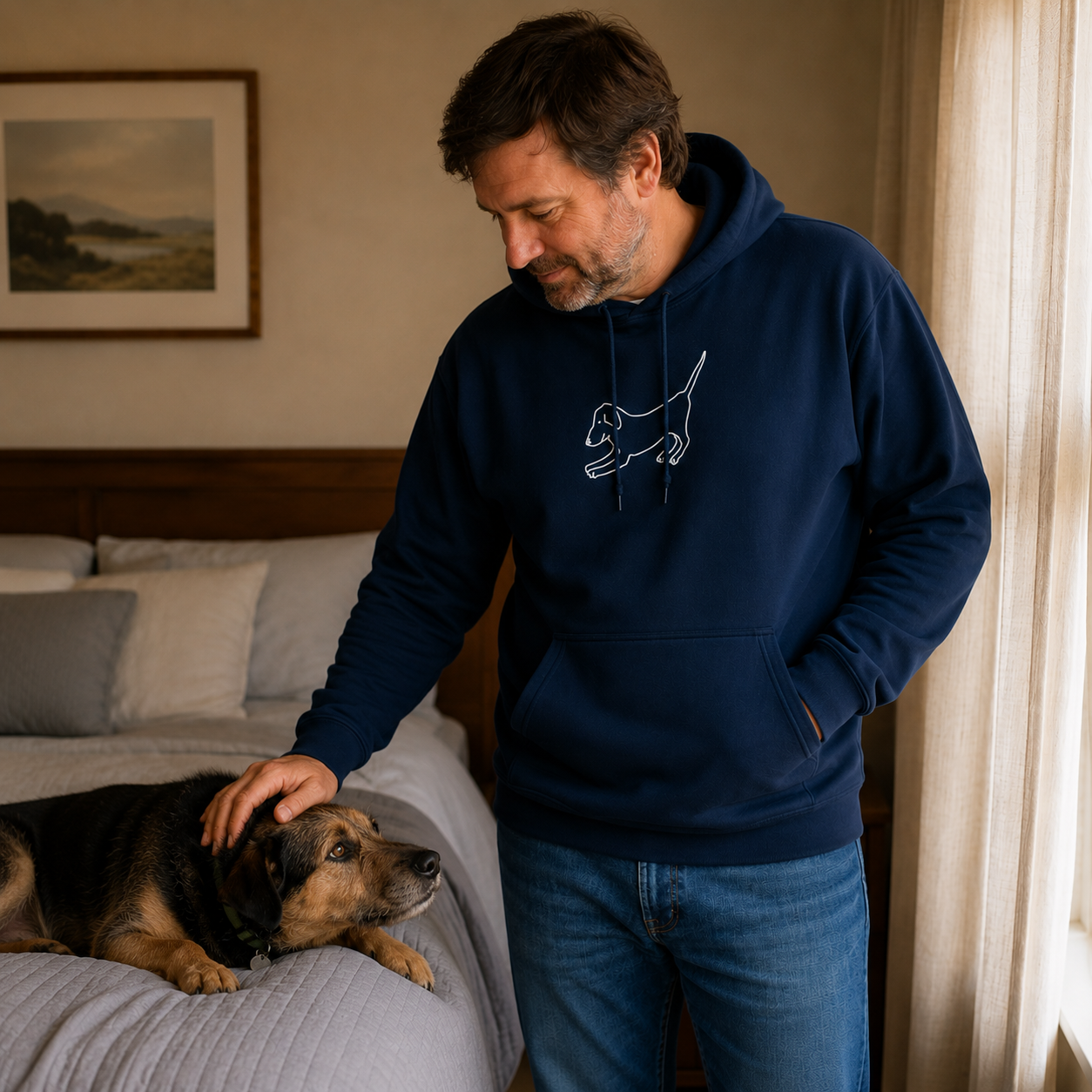 Downward Dog |  Softstyle Fleece Hoodie