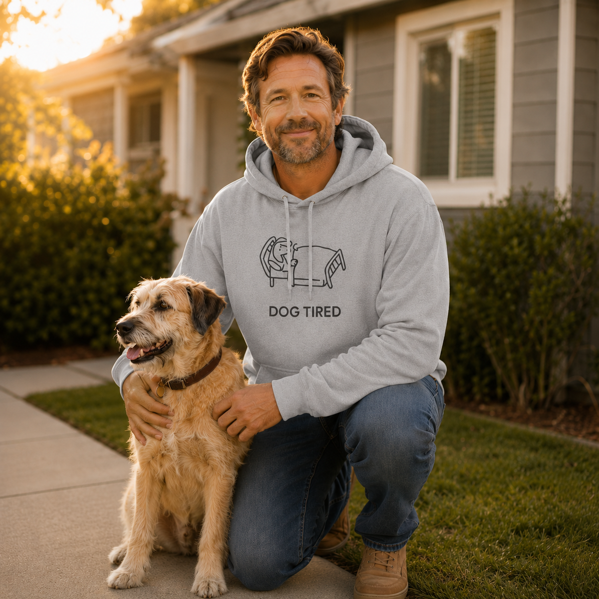 Dog Tired | Soft Fleece Hoodie