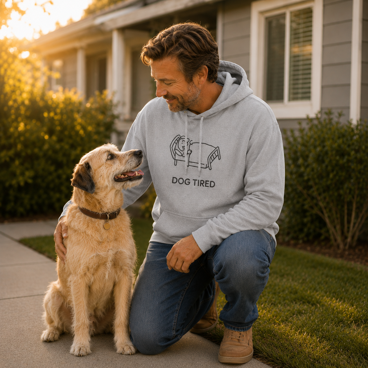 Dog Tired | Softstyle Fleece Hoodie