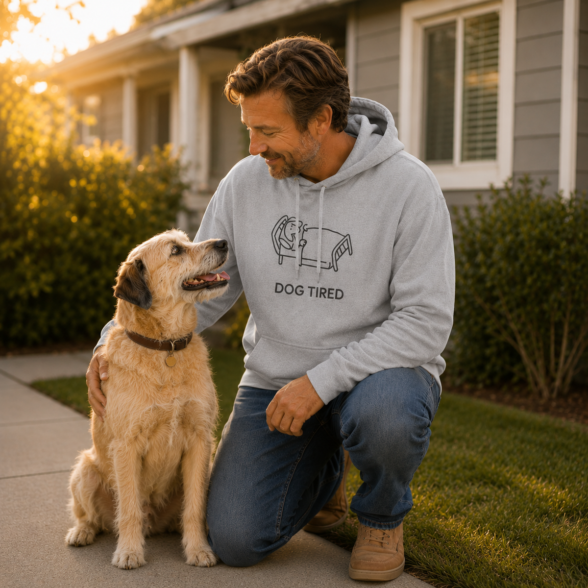 Dog Tired | Soft Fleece Hoodie