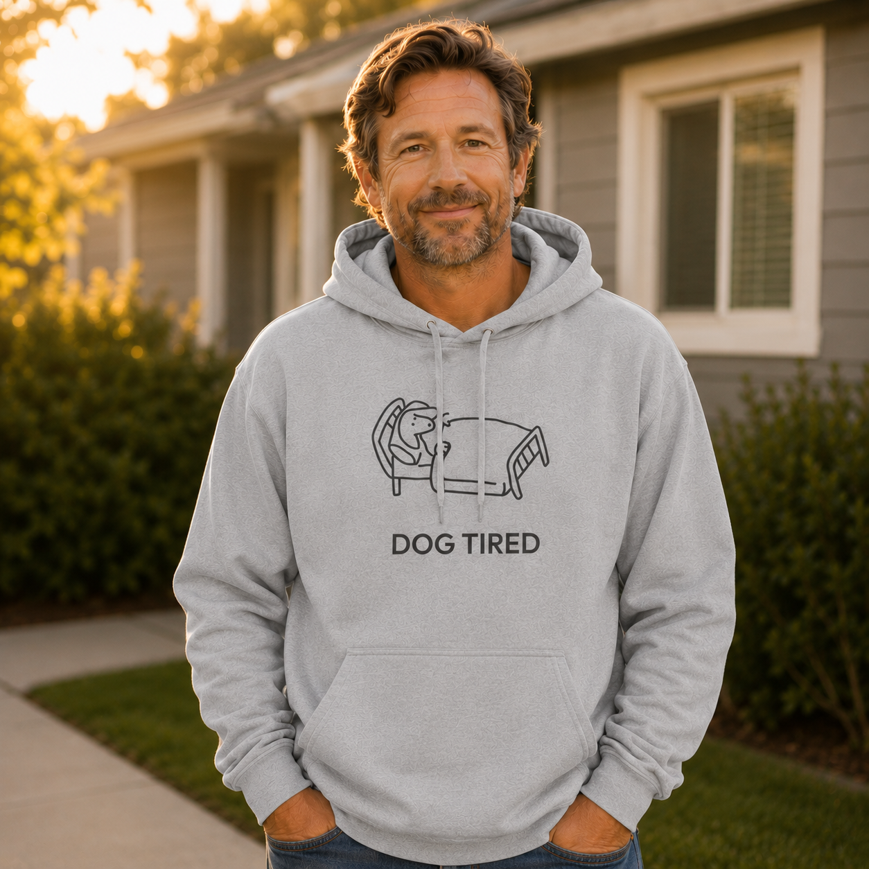 Dog Tired | Softstyle Fleece Hoodie