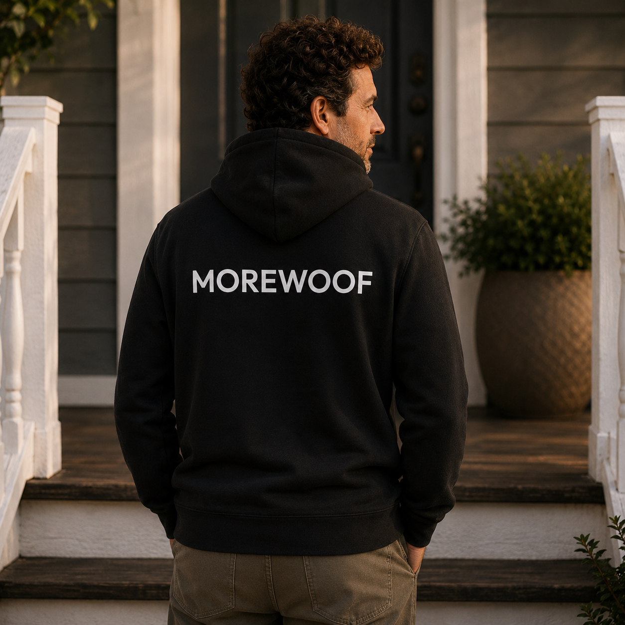 "Happy Dog" | Softstyle Fleece Hoodie | Face Time Collection