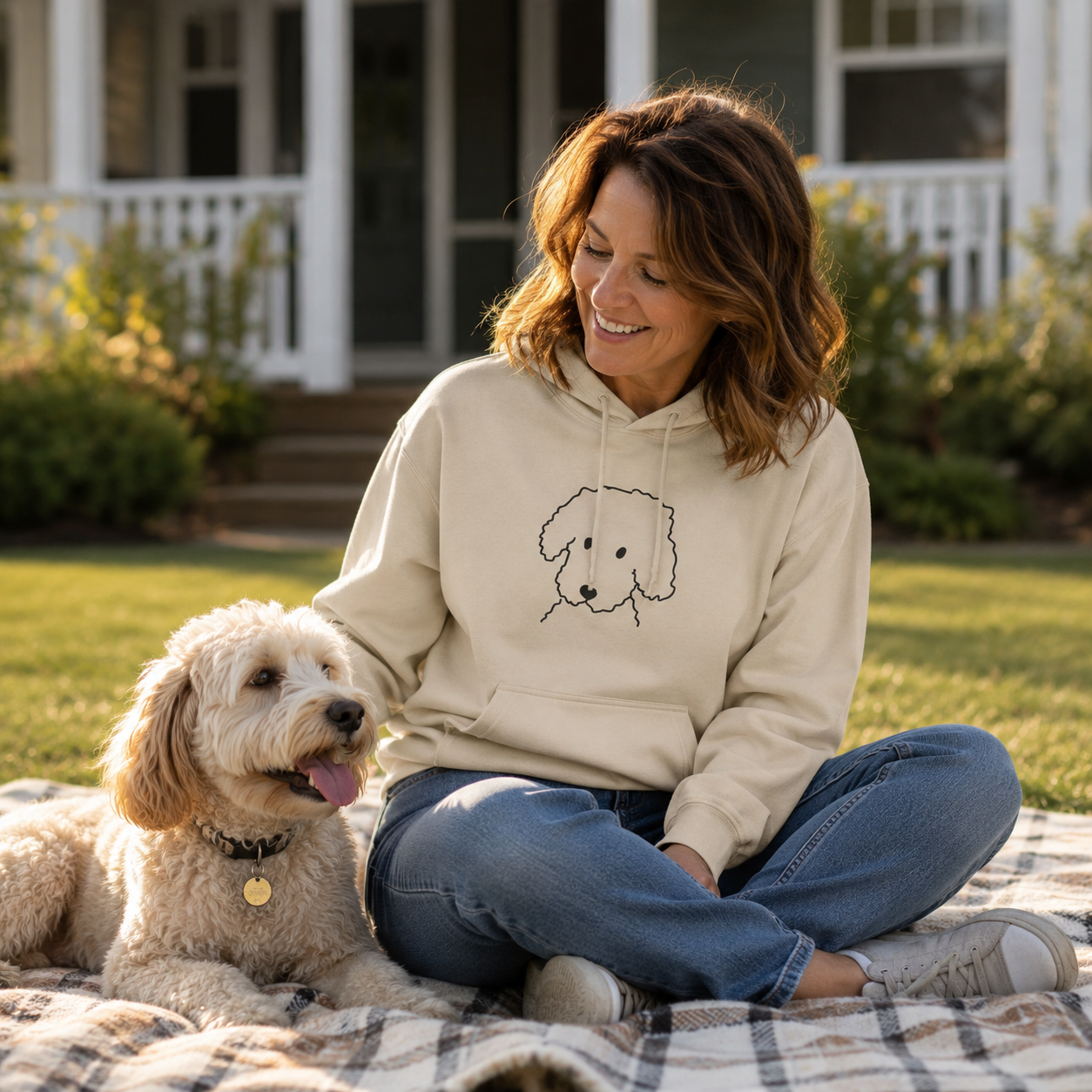 "Curly" | Softstyle Fleece Hoodie | Face Time Collection