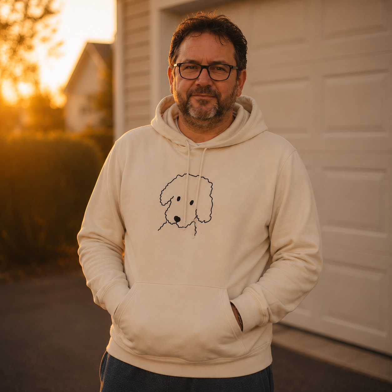 "Curly" | Softstyle Fleece Hoodie | Face Time Collection