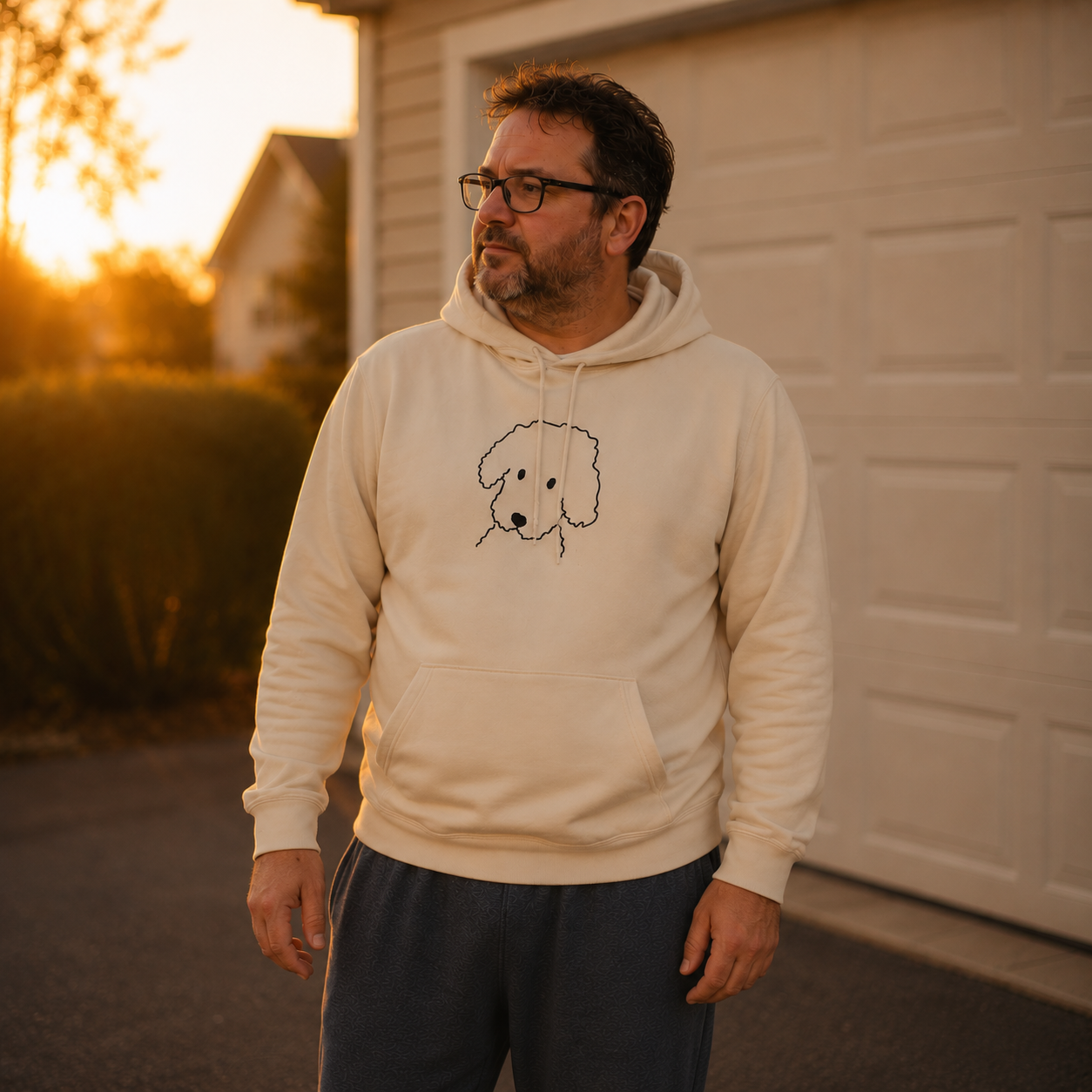 "Curly" | Softstyle Fleece Hoodie | Face Time Collection
