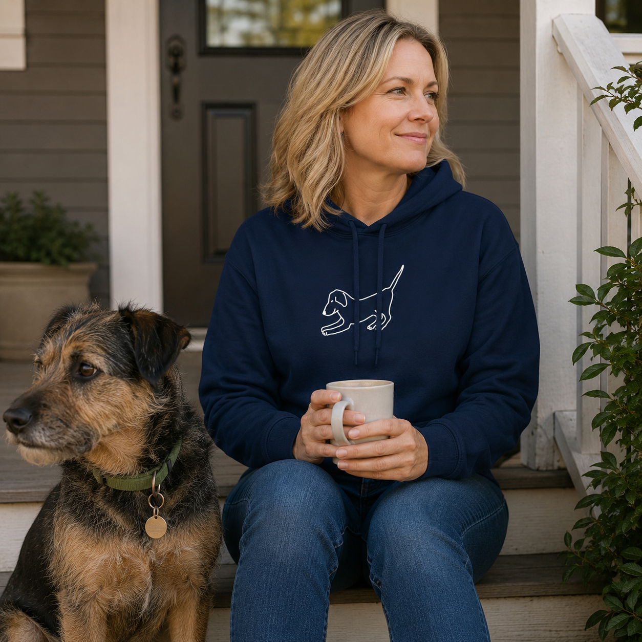 Downward Dog |  Softstyle Fleece Hoodie