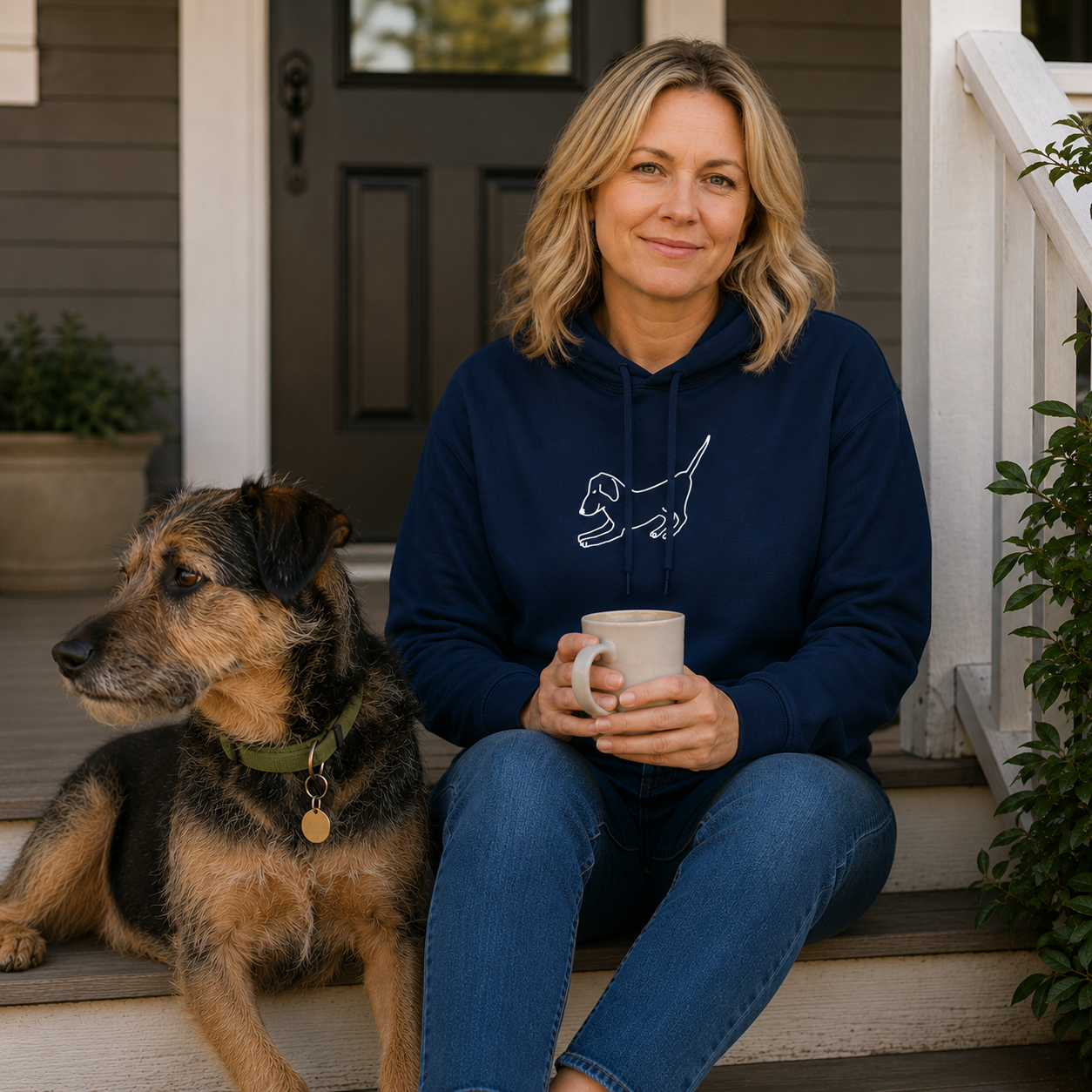 Downward Dog |  Softstyle Fleece Hoodie