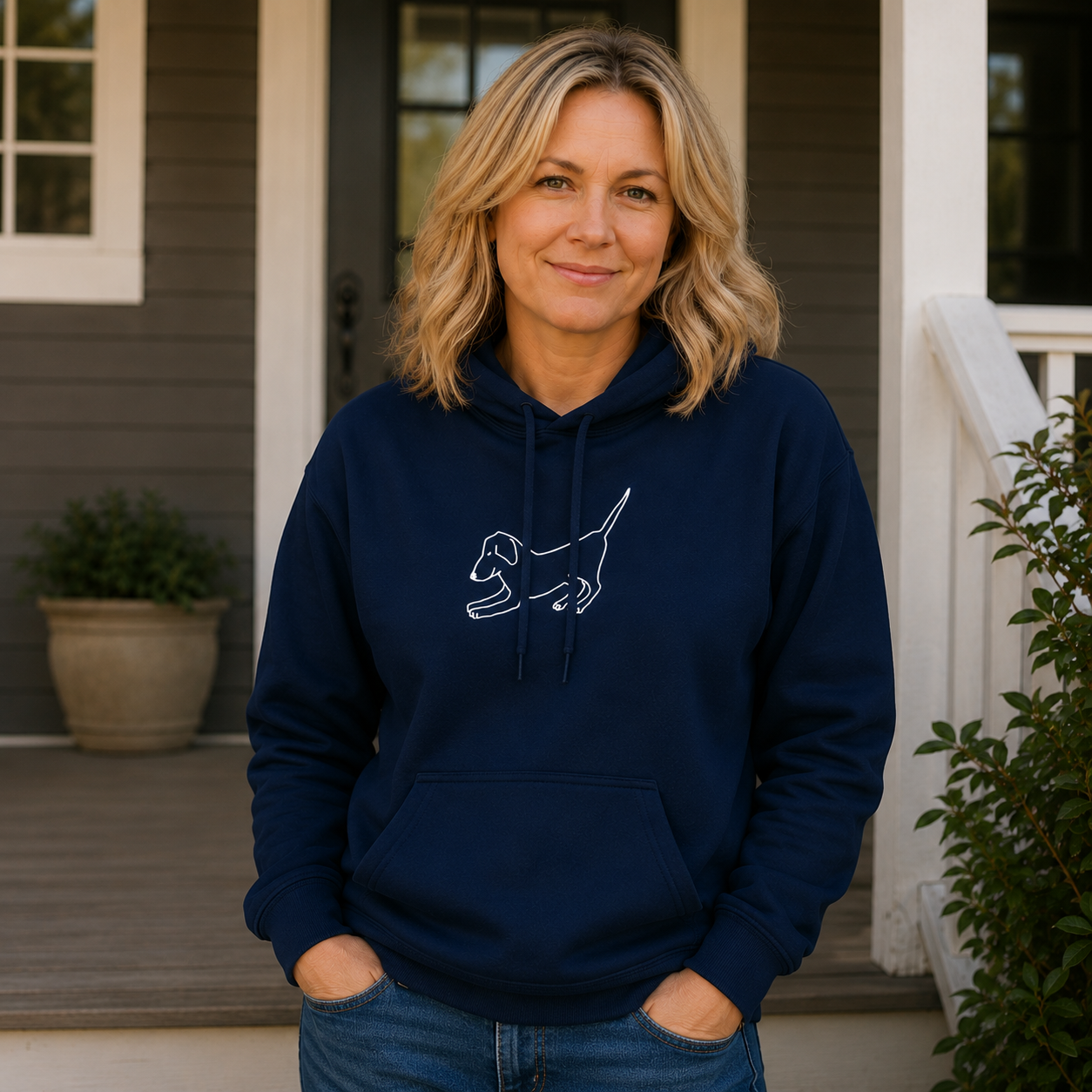 Downward Dog |  Softstyle Fleece Hoodie