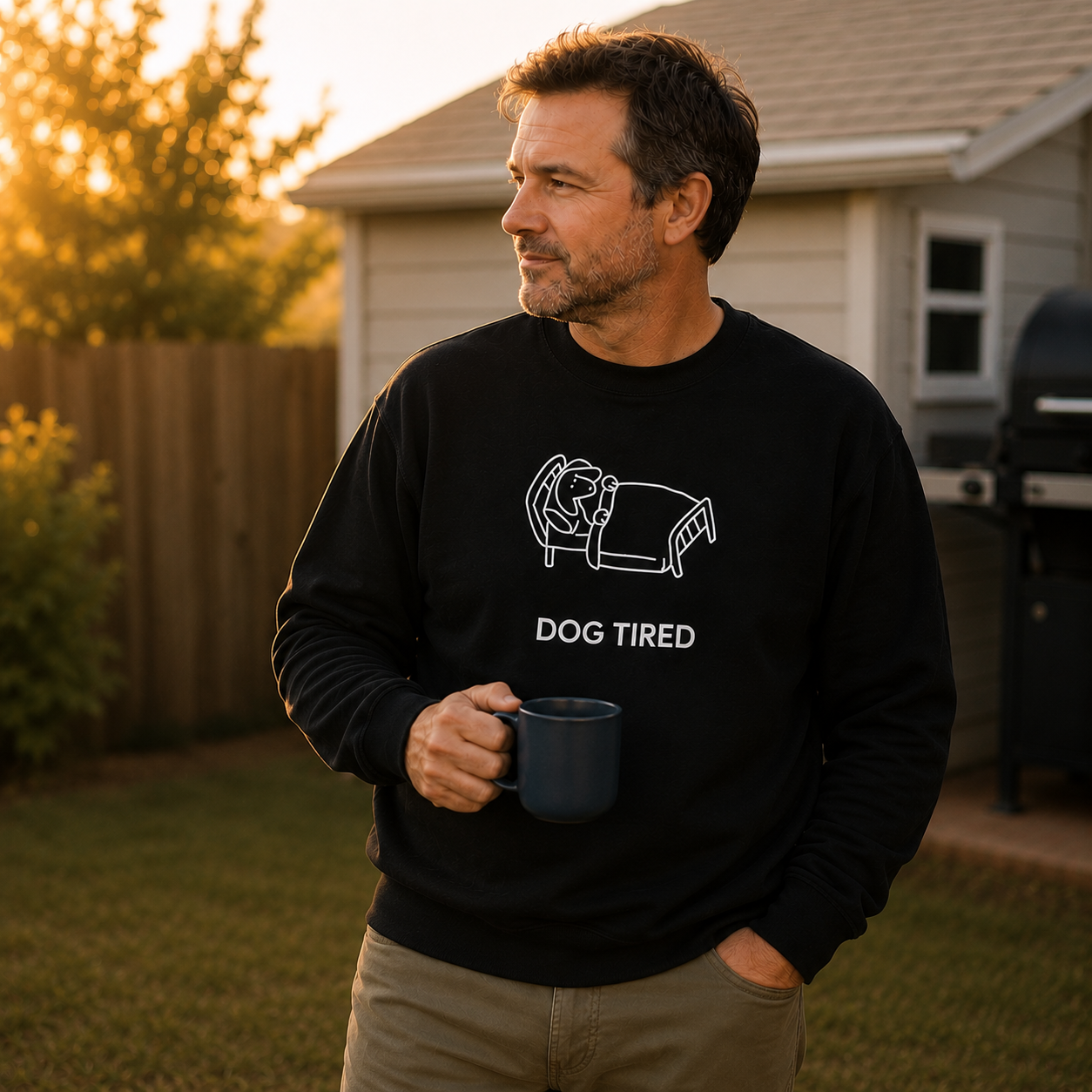 Dog Tired | Softstyle Fleece Sweatshirt