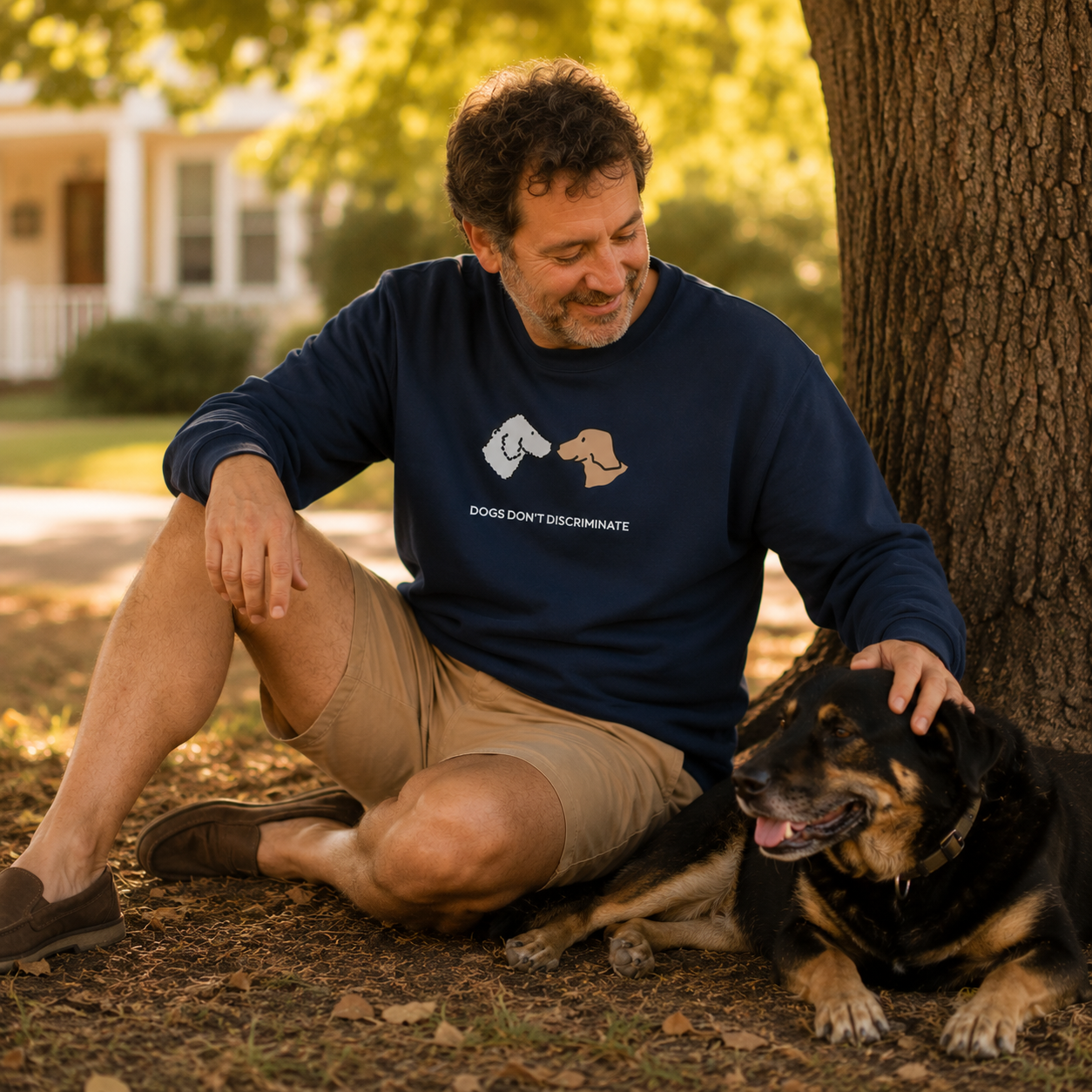 Dogs Don't Discriminate | Softstyle Fleece Sweatshirt | Color Collection
