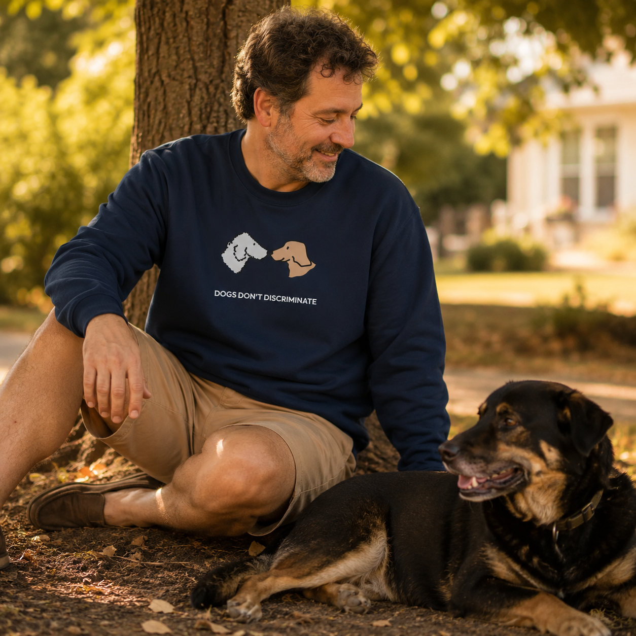 Dogs Don't Discriminate | Softstyle Fleece Sweatshirt | Color Collection