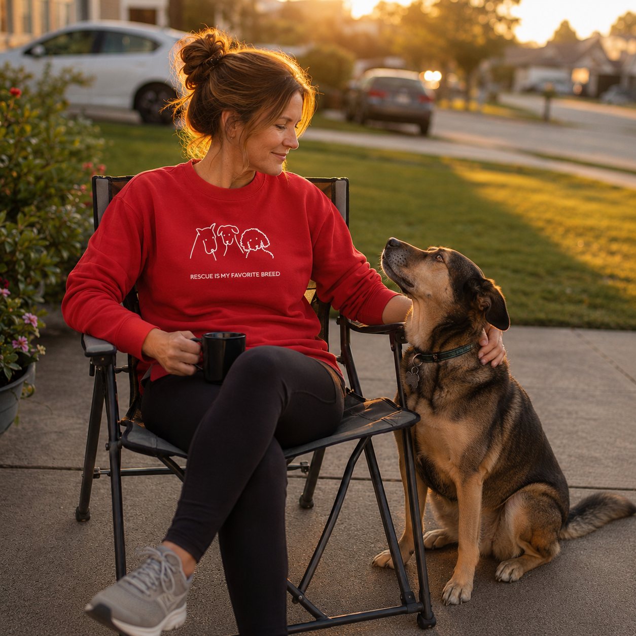 Rescue Is My Favorite Breed | Softstyle Fleece Sweatshirt | Rescue Collection