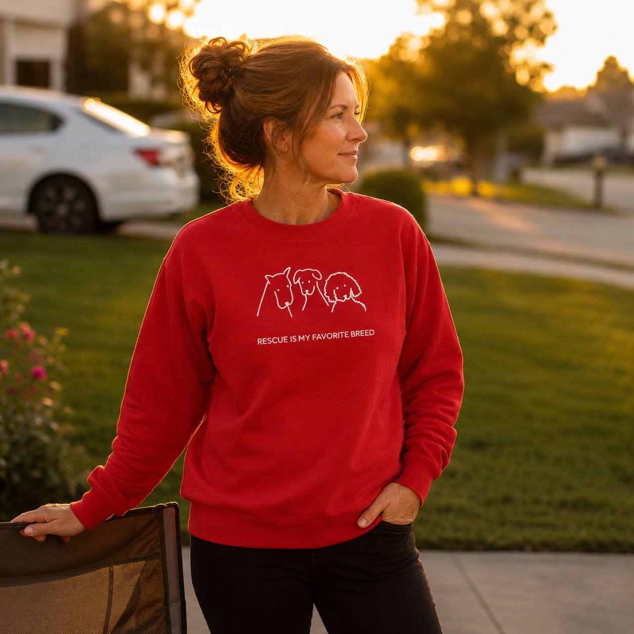 Rescue Is My Favorite Breed | Softstyle Fleece Sweatshirt | Rescue Collection