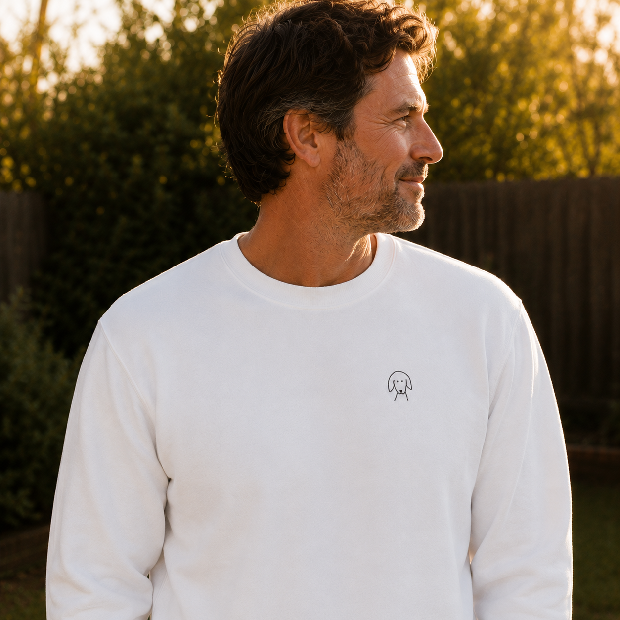 Life Is Better With A Dog -- Bicycle (Back Print) | Softstyle Fleece Sweatshirt | Life Is Better With A Dog Collection