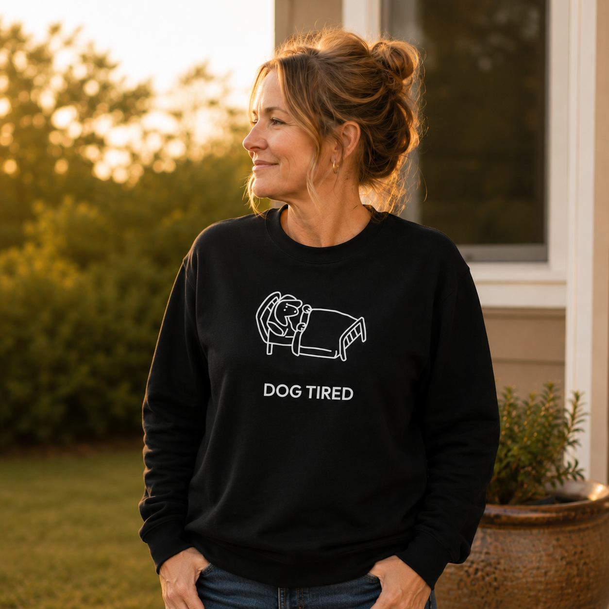 Dog Tired | Softstyle Fleece Sweatshirt